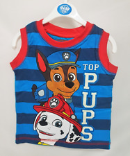 Nickleodeon The Paw Patrol Top Pups No Sleeve T-shirt (2Years/92cm) RRP 6 CLEARANCE XL 4.99